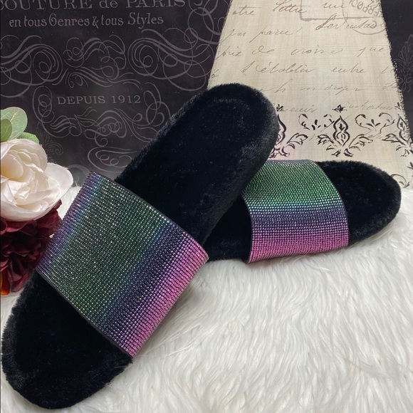 INC Feymin-Faux-Fur Slipper Slides - Picture 7 of 15